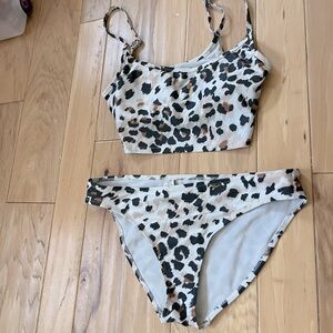 Aerie leopard print bikini size xs/s